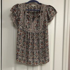 Max Studio Multicolor Floral Blouse